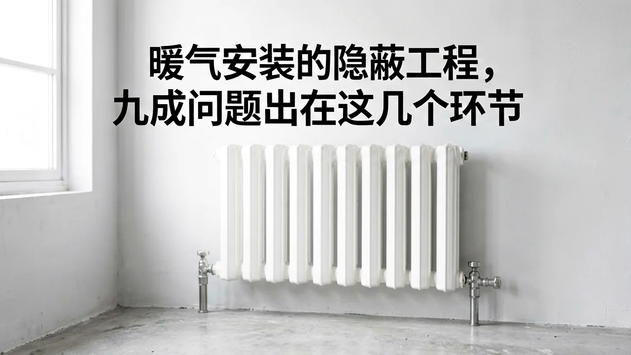 暖气安装的隐蔽工程，九成问题出在这几个环节